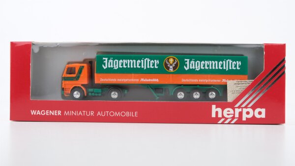 Herpa H0 822008 Scania Planensattelzug "Jägermeister Kräuterlikör"