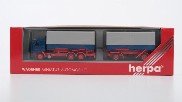 Herpa H0 839041 Volvo F12 Wechselpritschen-Hängerzug