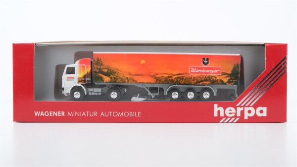 Herpa H0 843022 Scania Koffer-Sattelzug Wernberger