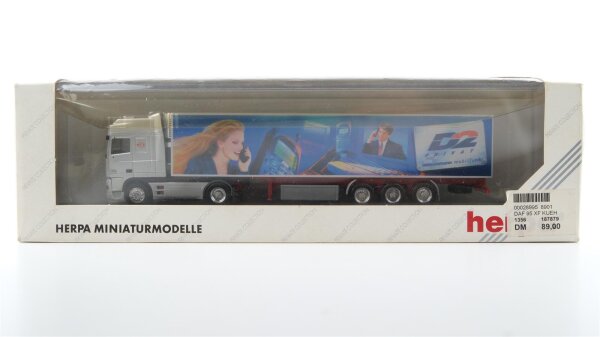 Herpa H0 187879 DAF95 XF Kühlsattelzug "D2 mannesmann" Spedition Brand