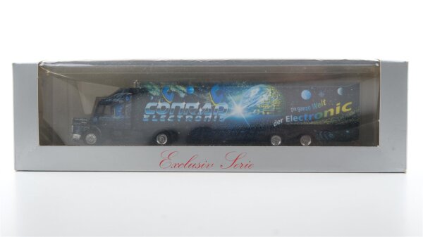 Herpa H0 Scania Hauber Sattelzug "Conrad Electronic", limitierte Auflage Nummer 0653