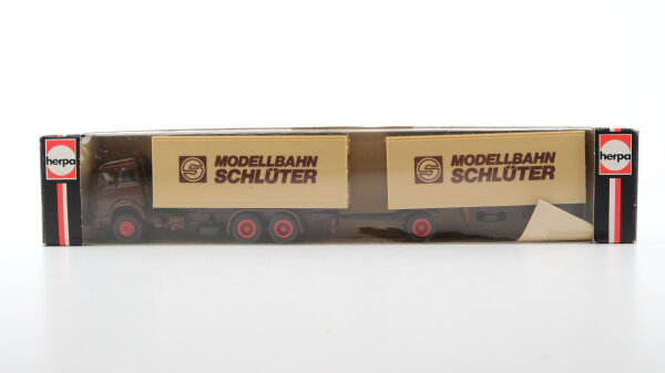 Herpa H0 Iveco Hängerzug "Modellbahn Schlüter"