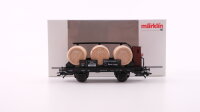 Märklin H0 46744 Weinfaßwagen mit Bremserhaus...