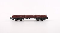 Märklin H0 4474 Niederbordwagen mit Baufahrzeugen...