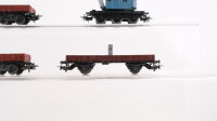 Märklin H0 Kranwagen und Kranschutzwagen, Niederbordwagen (4achsig), DB