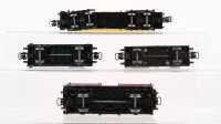 Märklin H0 Konvolut Kesselwagen (Shell, Esso), Autotransportwagen (mit 4 PKW), Weinfasswagen, DB/u.a.