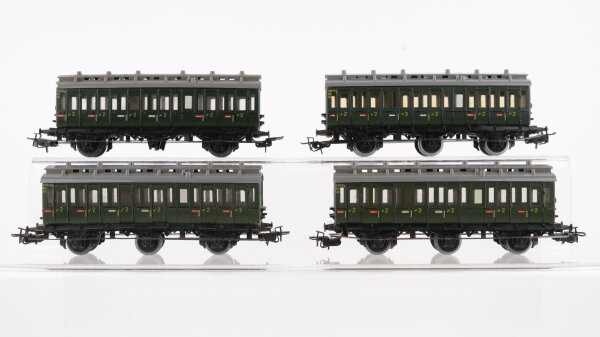 Märklin H0 Konvolut Abteilwagen 2.Kl. (3-achsig), Länderbahn