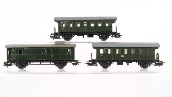 Märklin H0 Konvolut Personenwagenm, Packwagen, Länderbahn