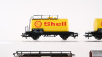 Märklin H0 Konvolut Kesselwagen (Shell), Gedeckter...