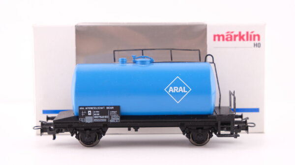 Märklin H0 4440 Mineralöl-Kesselwagen ARAL (blauer Kessel) Einheitskesselwagen der DB