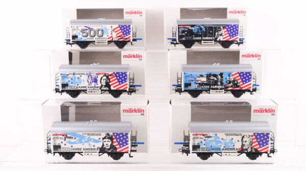 Märklin H0 Konvolut Kühlwagen (Schweiger - 500 Jahre Amerika) MHI