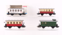 Märklin H0 Konvolut Personenwagen rot/beige,...