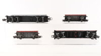 Märklin H0 Konvolut Güterwagen Kesselwagen 4-achsig, (VTG), Niederbordwagen 4-achsig, Niederbordwagen 2-achsig DB