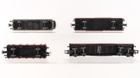 Märklin/Roco H0 Konvolut Güterwagen Niederbordwagen 4-achsig, Rungenwagen, Kühlwagen (Landesgartenschau Pforzheim 1992), gedeckter Güterwagen DB