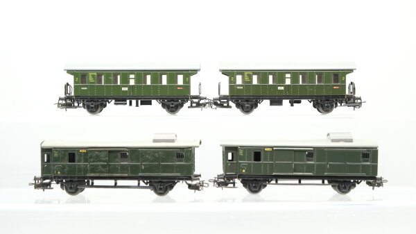 Märklin H0 Konvolut Personenwagen Donnerbüchsen 4002, Gepäckwagen  mit Schiebetür