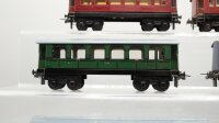 Trix H0 Konvolut Personenwagen, Schlafwagen, Speisewagen, Packwagen (alte Blechmodelle), Mitropa/Länderbahn