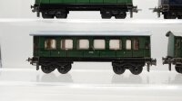 Trix H0 Konvolut Personenwagen, Schlafwagen, Speisewagen, Packwagen (alte Blechmodelle), Mitropa/Länderbahn