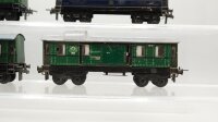 Trix H0 Konvolut Personenwagen, Schlafwagen, Speisewagen, Packwagen (alte Blechmodelle), Mitropa/Länderbahn