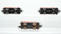 Märklin H0 Konvolut 372 Rungenwagen mit Bremserhaus, DRG (altes Blechmodell)