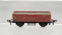 Fleischmann H0 Konvolut Güterwagen Kühlwagen (teilweise unvollständig), gedeckter Güterwagen mit Schiebetür, Hochbordwagen, Flachdachwagen mit Bremserhaus DB,u.a.