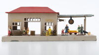Kibri H0 Bahnhof mit Durchgang und Überdachung Blech