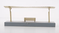 Märklin H0 422 Bahnsteig mit Bank Blech