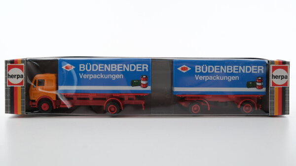 Herpa H0 811306 Mercedes-Benz Hängerzug "Büdenbender Verpackungen"