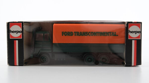 Herpa H0 805290 Ford Transcontinental Koffer-LKW grün/orange