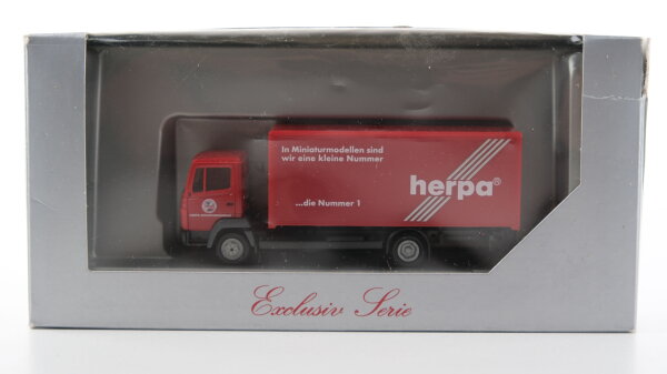 Herpa H0 Mercedes-Benz Koffer-LKW rot "herpa Miniaturmodelle"