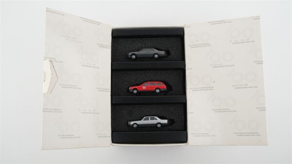 Herpa H0 6840640300 "100 Jahre Automobil" 3x Daimler Benz 1886-1986