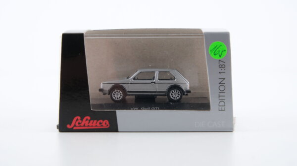 Schuco H0 VW Golf GTi silber metallic