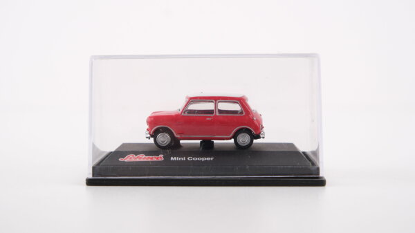 Schuco H0 Mini Cooper rot/weiß