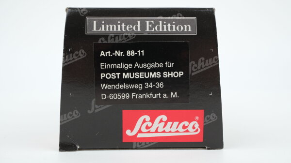 Schuco 88-11 Mercedes-Benz Hauber Pritsche/Plane "Deutsche Post", einmalige Ausgabe für Post Museums Shop