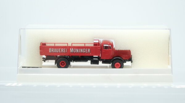 Brekina 4409 Mercedes 4500L Pritschen LKW "Brauerei Moninger"