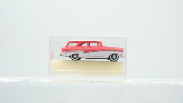 Brekina H0 19060 Ford Taunus Kombi rot/weiß