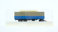 Brekina H0 8150 3achs-Anhänger blau/grau