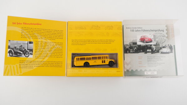 Brekina H0 006274 MAN MKN Bus "100 Jahre Führerscheinprüfung"