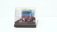 Brekina H0 Mercedes-Benz LKW Pritsche/Plane blau/grau/rot