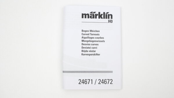 Märklin H0 24672 Bogen-Weiche rechts R1 = 360 mm 30°