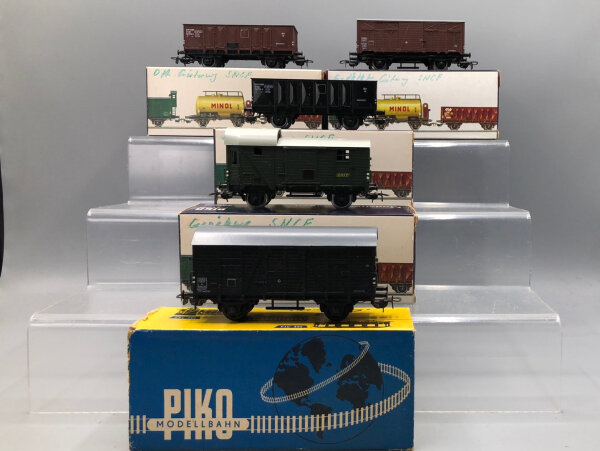Piko H0 Konvolut 5/6449/070/6444/072 Güterwagen SNCF (17004314)