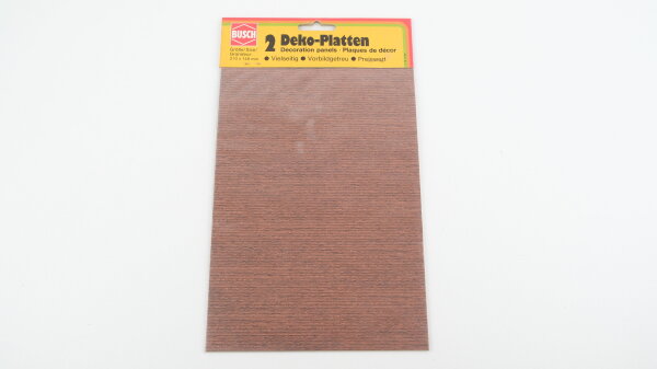 Busch 7039 2 Deko-Platten Holzdielen, 210 x 148 mm