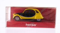 Herpa H0 3081 Citroen 2 CV Charleston gelb/schwarz