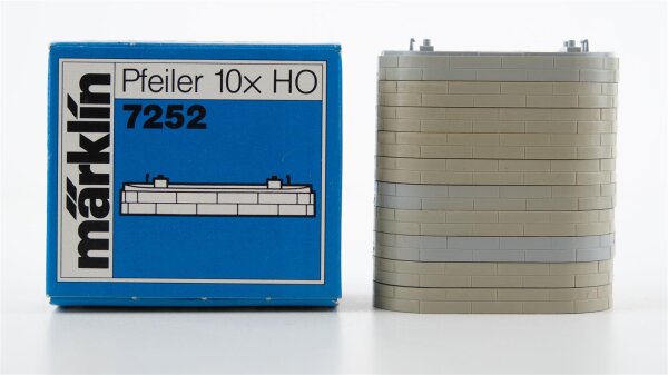 Märklin H0 7252 Brückenpfeiler niedrig 10x