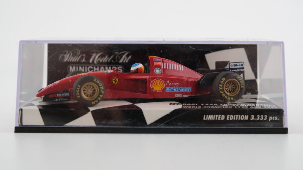 Pauls Model Art Ferrari 1996 Launch Version M. Schumacher (in Acrylbox)