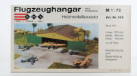 hmb 968 Holzmodellbausatz Flugzeughangar mit 2 Schiebetüren (1:72)