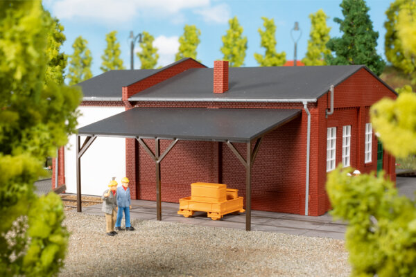 Auhagen H0 11462 Bahnmeisterei mit Rampe