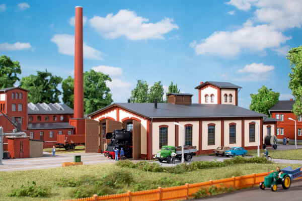 Auhagen TT 13342 Lokschuppen mit Wasserturm