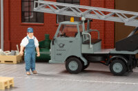 Auhagen H0 40502 Multicar M22 Drehleiter Post Fernmeldetechnik - Fachhandelsmodell