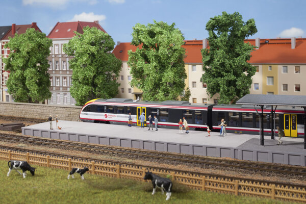 Auhagen H0 41634 Bahnsteig ohne Überdachung