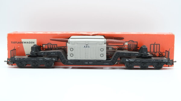 Märklin H0 4617 Tiefladewagen mit Transformator (AEG) SST 53  St 52 der DB